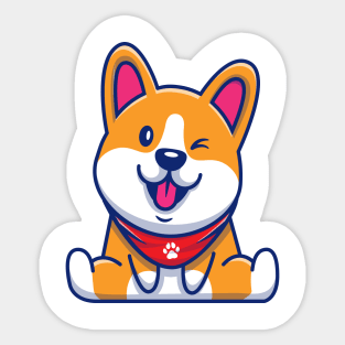 Cute Puppy Sticker